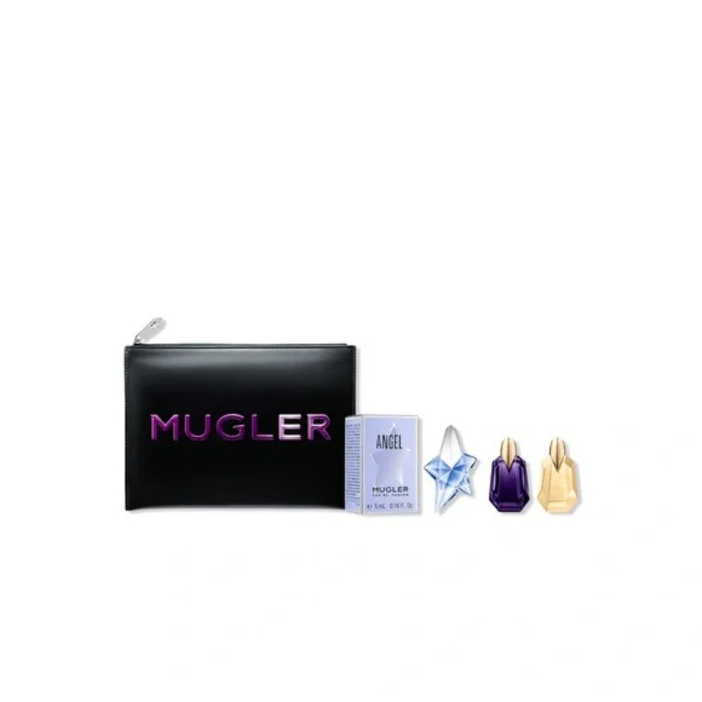 Mugler Angel Alien Trio Fragrance with Signature Black Pouch - New